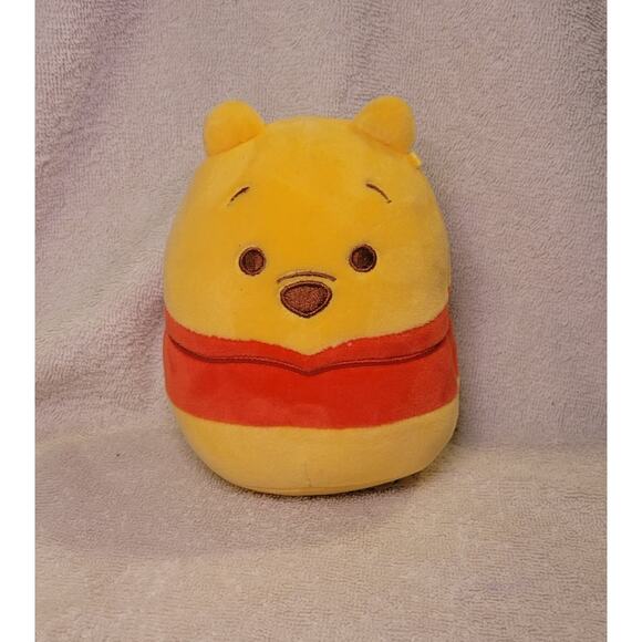 Disney Winnie The Pooh Bear 7 inch Kellytoy Stuffed Plush Toy Squishmallow - Picture 1 of 7